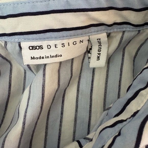 ASOS Blue and White Striped Blouse - Picture 5 of 5